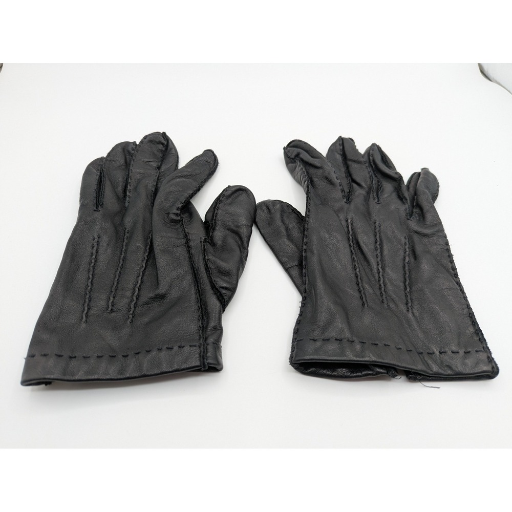 ARIS Black Leather Gloves‎ 100% Nylon Lined Size XL